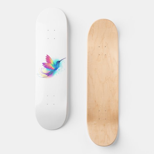 Exotic Rainbow Hummingbird Persoonlijk Skateboard (Voorkant)