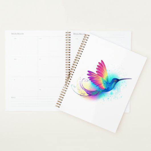 Exotic Rainbow Hummingbird Planner (Display)