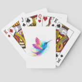Exotic Rainbow Hummingbird Pokerkaarten (Achterkant)