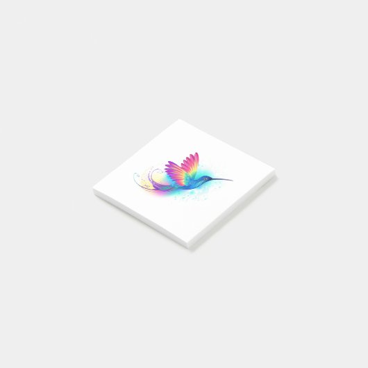 Exotic Rainbow Hummingbird Post-it® Notes (Schuin)