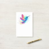 Exotic Rainbow Hummingbird Post-it® Notes (Op bureau)