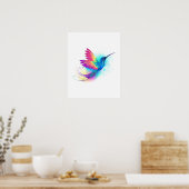 Exotic Rainbow Hummingbird Poster (Keuken)