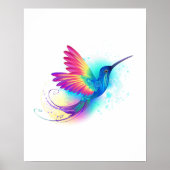 Exotic Rainbow Hummingbird Poster (Voorkant)