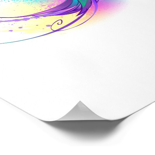 Exotic Rainbow Hummingbird Poster (Hoek)