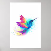 Exotic Rainbow Hummingbird Poster (Voorkant)