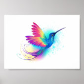 Exotic Rainbow Hummingbird Poster (Voorkant)