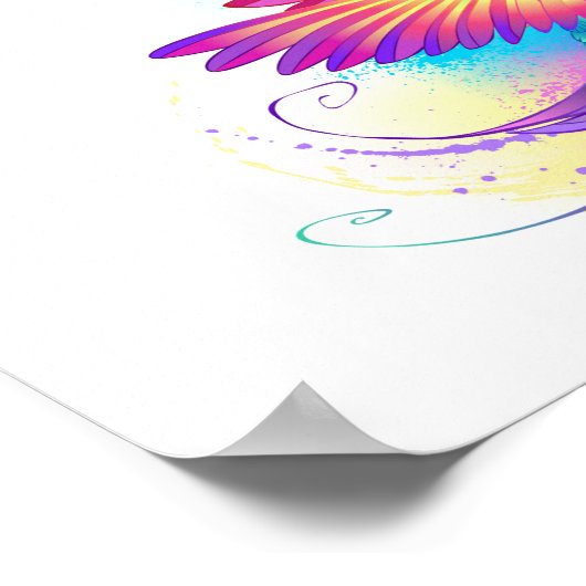 Exotic Rainbow Hummingbird Poster (Hoek)