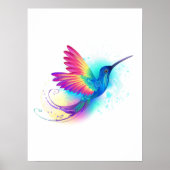 Exotic Rainbow Hummingbird Poster (Voorkant)
