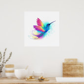 Exotic Rainbow Hummingbird Poster (Keuken)