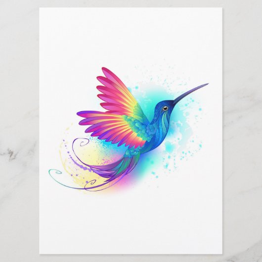 Exotic Rainbow Hummingbird Programmakaart (Voorkant)