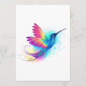 Exotic Rainbow Hummingbird Programmakaart (Voorkant)