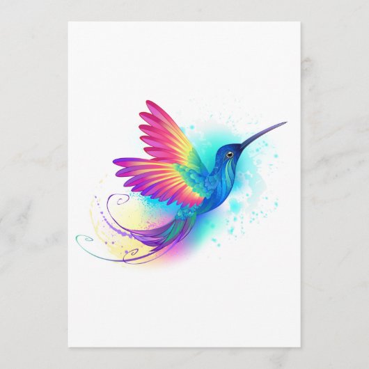 Exotic Rainbow Hummingbird Programmakaart (Voorkant)