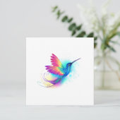 Exotic Rainbow Hummingbird Programmakaart (Staand voorkant)