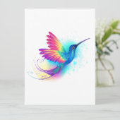 Exotic Rainbow Hummingbird Programmakaart (Staand voorkant)