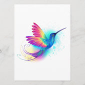 Exotic Rainbow Hummingbird Programmakaart (Voorkant)