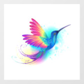 Exotic Rainbow Hummingbird Raamsticker (Vel)