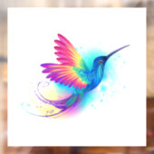 Exotic Rainbow Hummingbird Raamsticker (Vel 2)