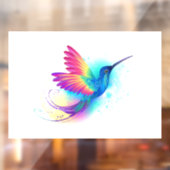Exotic Rainbow Hummingbird Raamsticker (Vel 2)
