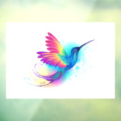 Exotic Rainbow Hummingbird Raamsticker (Vel 3)