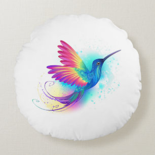 Exotic Rainbow Hummingbird Rond Kussen