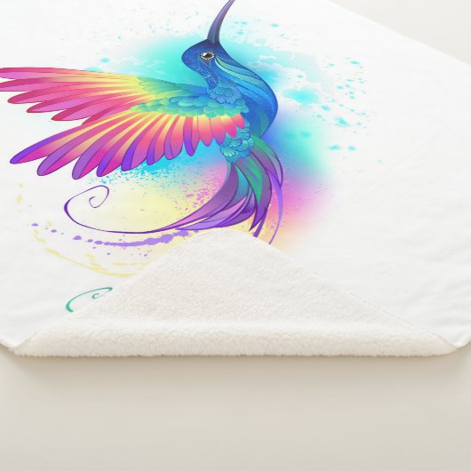 Exotic Rainbow Hummingbird Sherpa Deken (3/4)