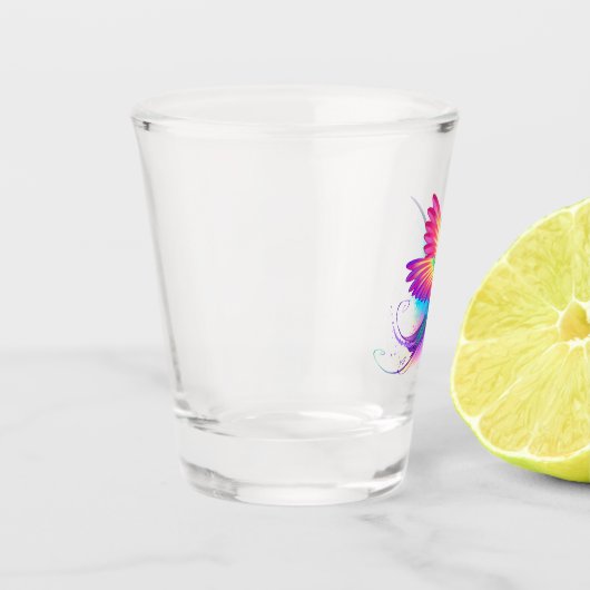 Exotic Rainbow Hummingbird Shot Glas (Links)