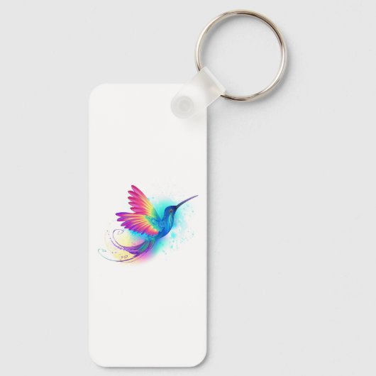 Exotic Rainbow Hummingbird Sleutelhanger (Achterkant)