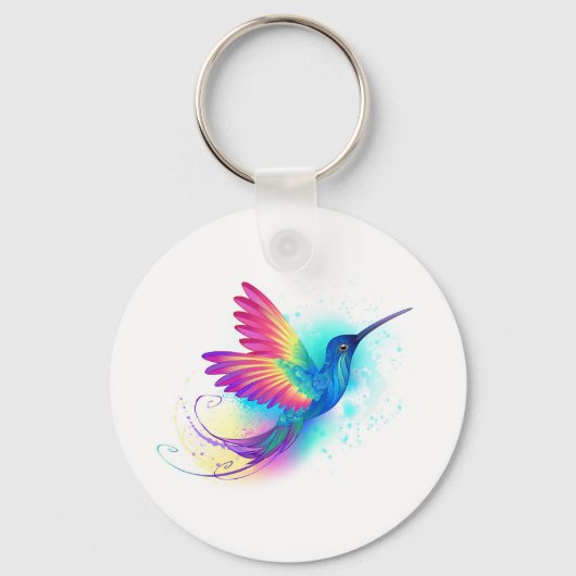 Exotic Rainbow Hummingbird Sleutelhanger (Voorkant)