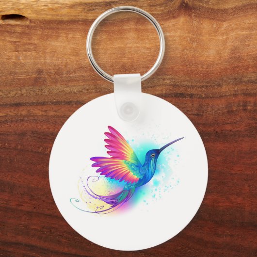 Exotic Rainbow Hummingbird Sleutelhanger (Voorkant)