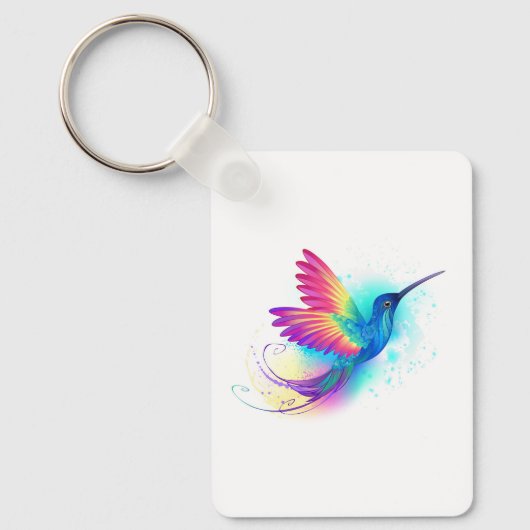 Exotic Rainbow Hummingbird Sleutelhanger (Voorkant)