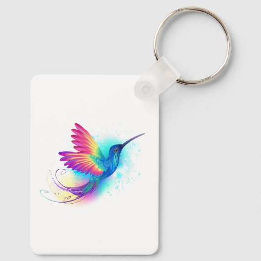 Exotic Rainbow Hummingbird Sleutelhanger (Achterkant)