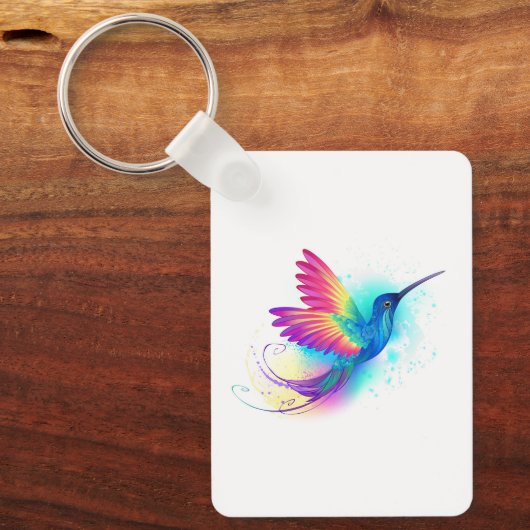 Exotic Rainbow Hummingbird Sleutelhanger (Voorkant)