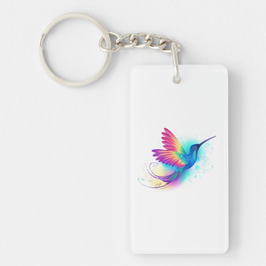 Exotic Rainbow Hummingbird Sleutelhanger (Voorkant)
