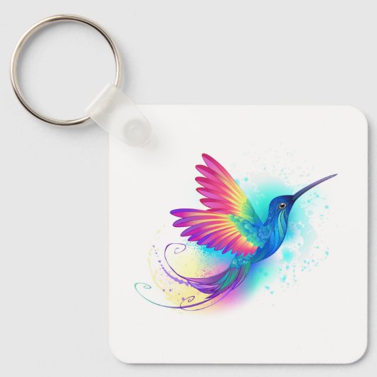 Exotic Rainbow Hummingbird Sleutelhanger (Voorkant)