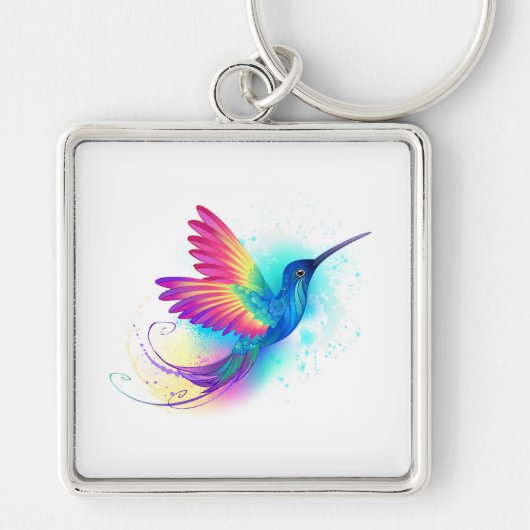 Exotic Rainbow Hummingbird Sleutelhanger (Voorkant)