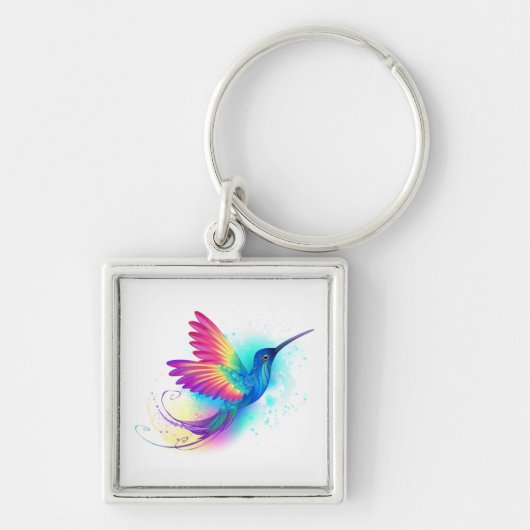 Exotic Rainbow Hummingbird Sleutelhanger (Voorkant)