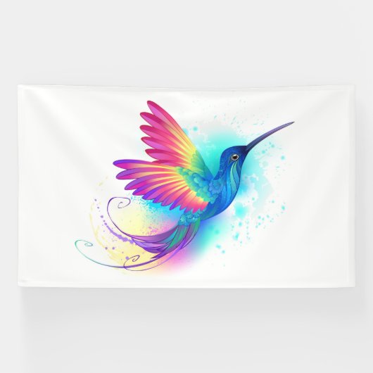 Exotic Rainbow Hummingbird Spandoek (Horizontaal)