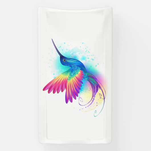 Exotic Rainbow Hummingbird Spandoek (Verticaal)