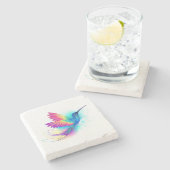 Exotic Rainbow Hummingbird Stenen Onderzetter (Zijkant)