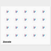 Exotic Rainbow Hummingbird Ster Sticker (Vel)