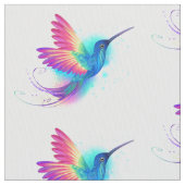 Exotic Rainbow Hummingbird Stof (Close Up)