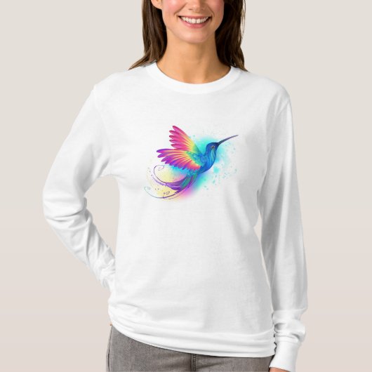 Exotic Rainbow Hummingbird T-shirt (Voorkant)