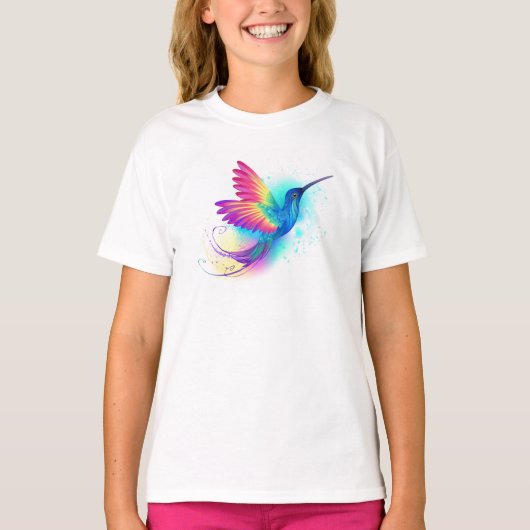 Exotic Rainbow Hummingbird T-shirt (Voorkant)