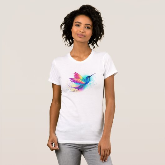 Exotic Rainbow Hummingbird T-shirt (Voorkant volledig)