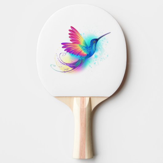 Exotic Rainbow Hummingbird Tafeltennisbatje (Voorkant)