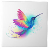 Exotic Rainbow Hummingbird Tegeltje (Voorkant)