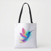 Exotic Rainbow Hummingbird Tote Bag (Voorkant)