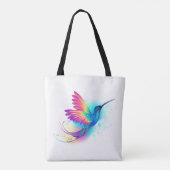 Exotic Rainbow Hummingbird Tote Bag (Achterkant)