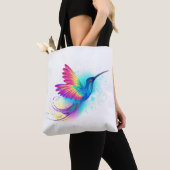 Exotic Rainbow Hummingbird Tote Bag (Dichtbij)