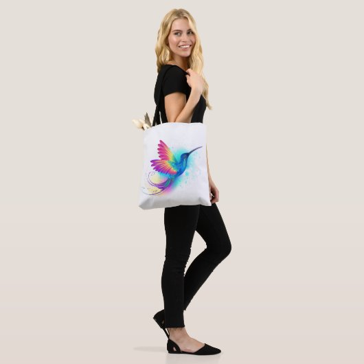 Exotic Rainbow Hummingbird Tote Bag (Op model)